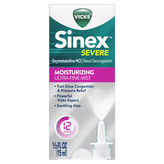 Vicks - Sinex - Severe Moisturizing Ultra Fine Mist 1/2 Fl Oz (15Ml)