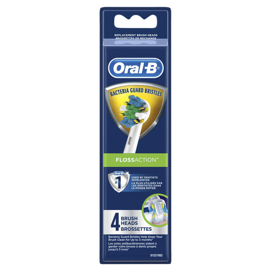 Oral-B Brush Heads - Floss Action - 4 Heads