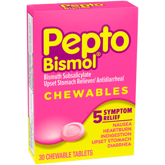 Pepto Bismol - Chewable Regular - 30 Ct