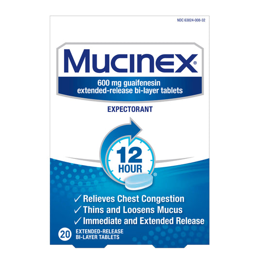 Mucinex - Tablets - 20 Ct