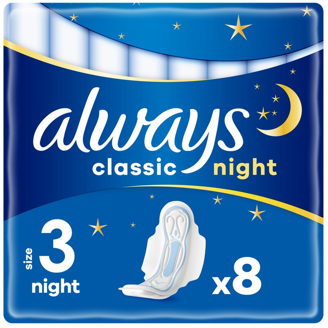 Always - Pads Classic Night Size 3 - 8 Ct