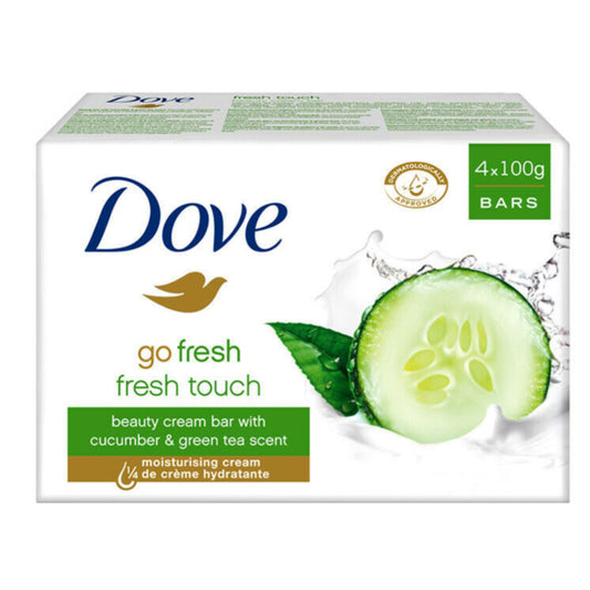 Dove Beauty Bar - Cucumber & Green Tea - 4 Ct..12 Per Case 4 X 100 Gr..