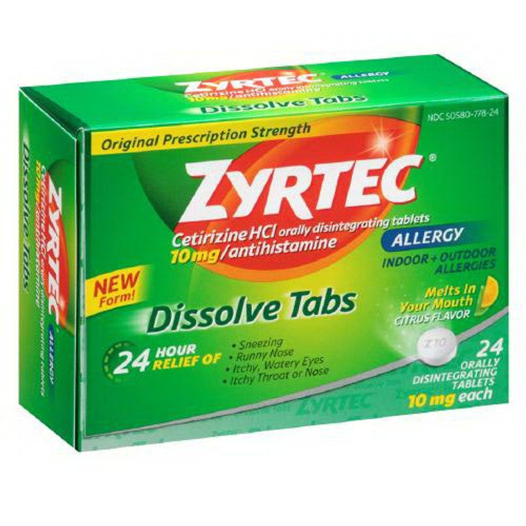 Zyrtec - 10Mg 24 Ct New Form