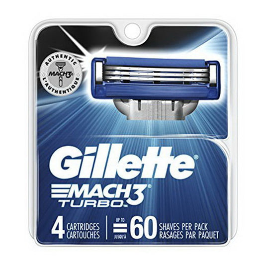 Gillette Blade Refill - Mach3 Turbo - 4 Cartridges
