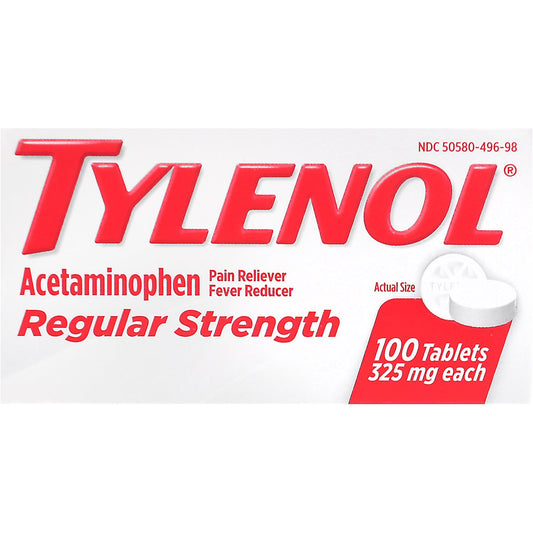 Tylenol - Regular Strength 100 Tablets