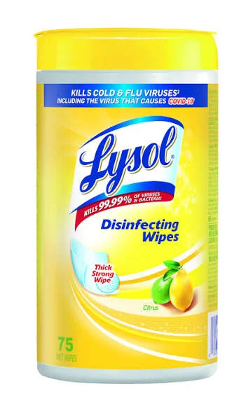 Lysol Disinfecting Wipes - Citrus - 75 Ct