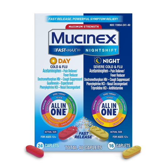 Mucinex - Fast Max Day & Night Caplets - 40 Ct
