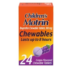 Childrens Motrin - Chewables - Grape Flavored - 24 Ct