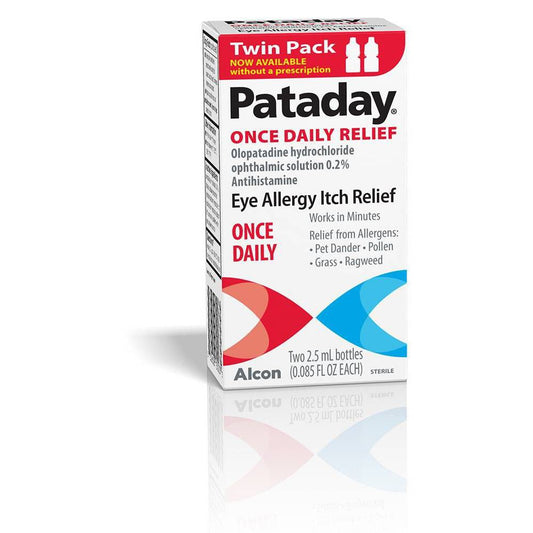 Pataday Allergy - Once Daily Relief Allergy Eye Drops - Twin Pack - 2 X 2.5 Ml