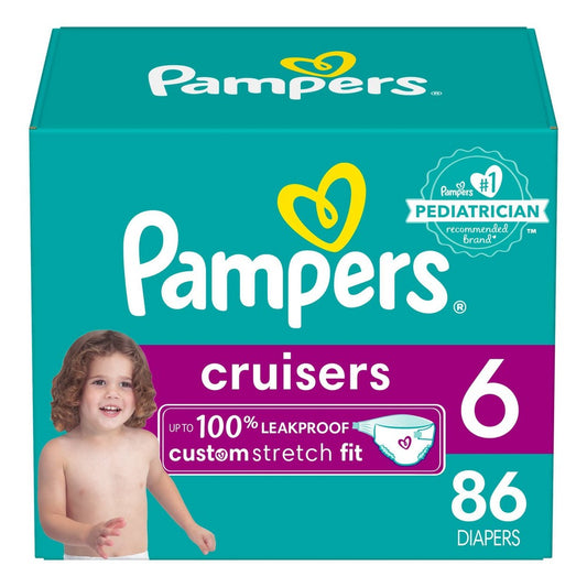 Pampers Diapers - Cruisers - Size 6 - 86 Ct