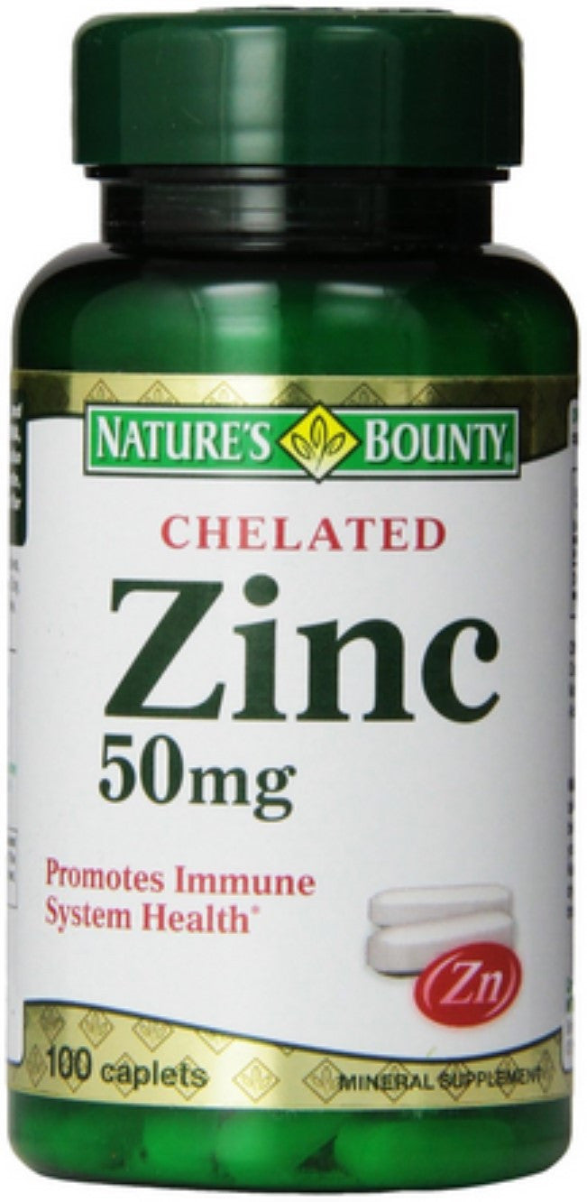 Natures Bounty - Zinc 50 Mg - 100 Caplets