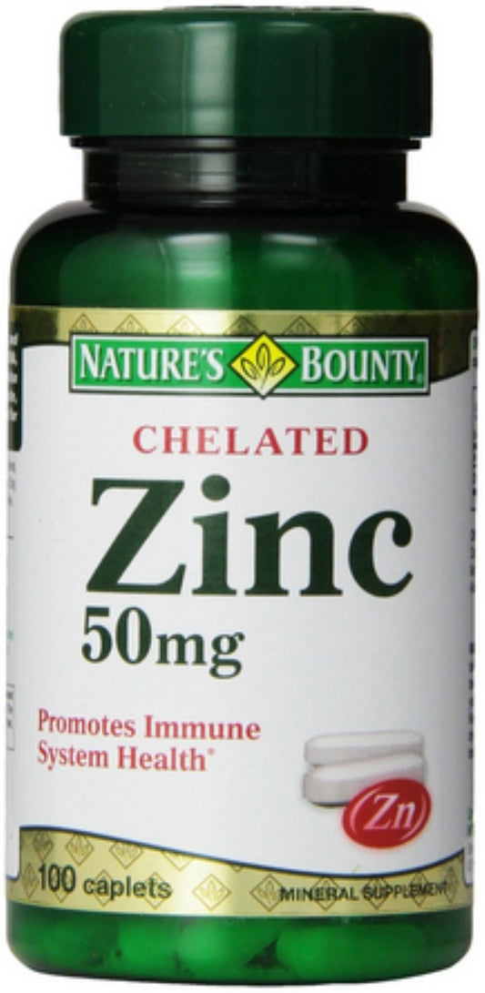 Natures Bounty - Zinc 50 Mg - 100 Caplets