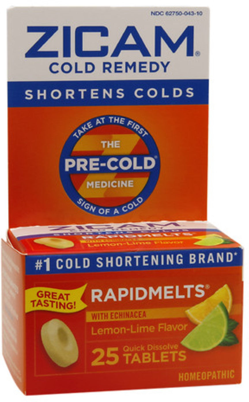 Zicam - Rapid Melts 25 Tablets Lemon Lime Flavor