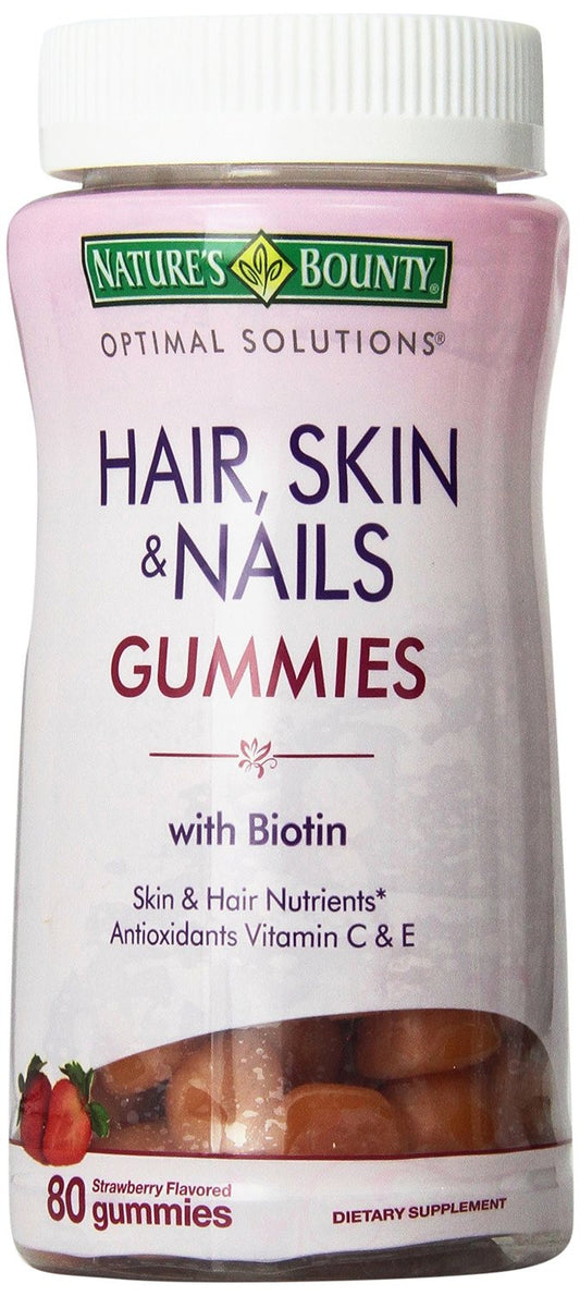 Natures Bounty - Hair - Skin & Nails Gummies - 80 Ct