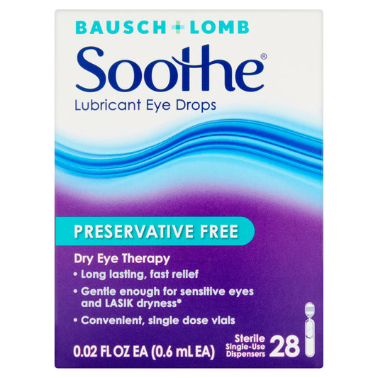 Bausch & Lomb - Soothe Eye Drops - 28 Ct