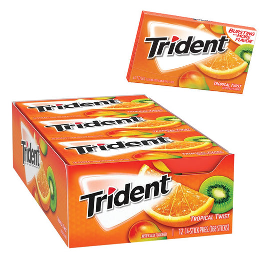 Trident Gum Tropical 12 Count