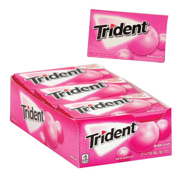 Trident Gum Bubblegum 12 Count