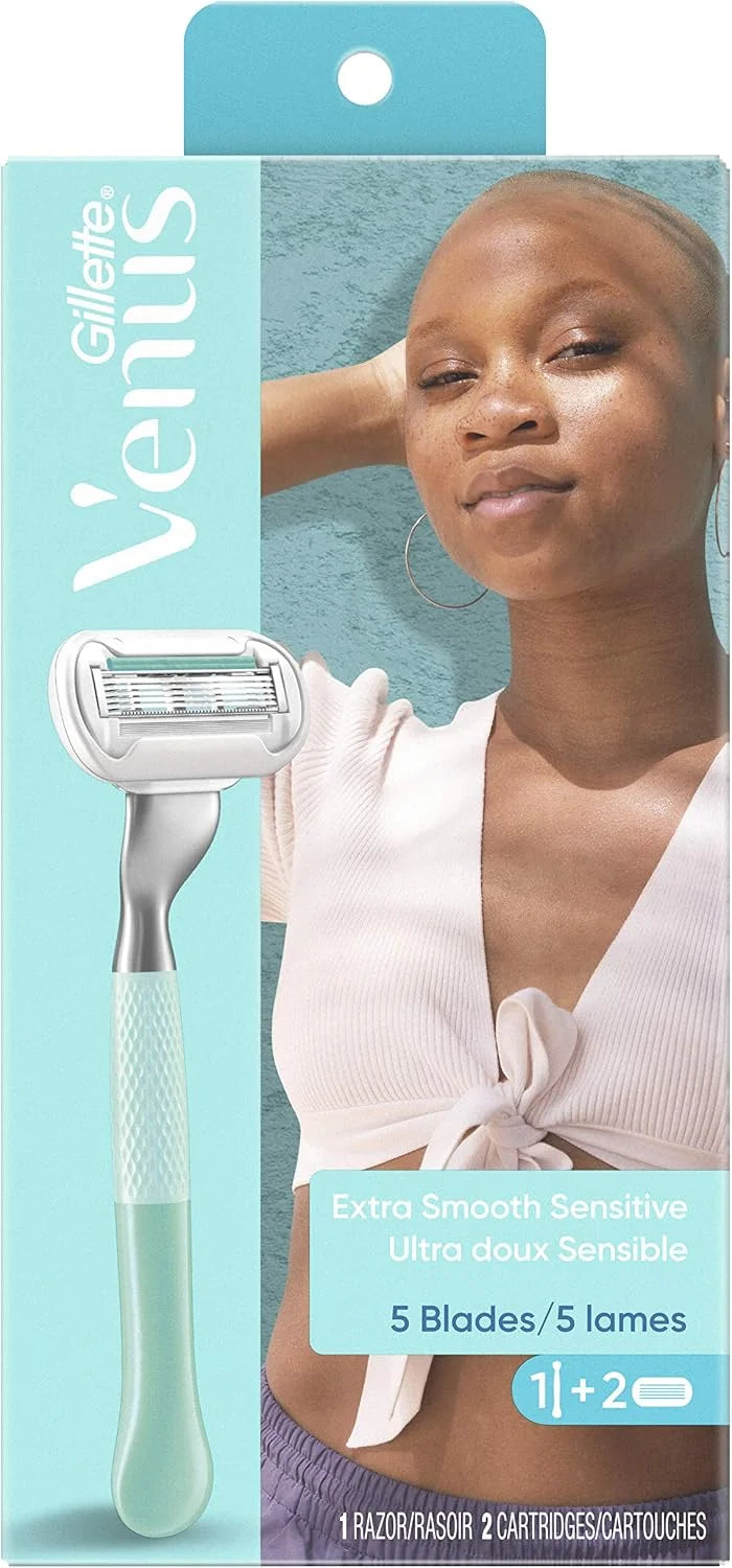 Gillette Razor Set - Venus Extra Smooth Sensitive - 1 Handle 5 Cartridges