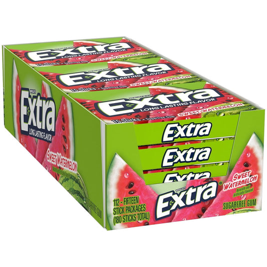 Extra Gum Watermelon 12 Count