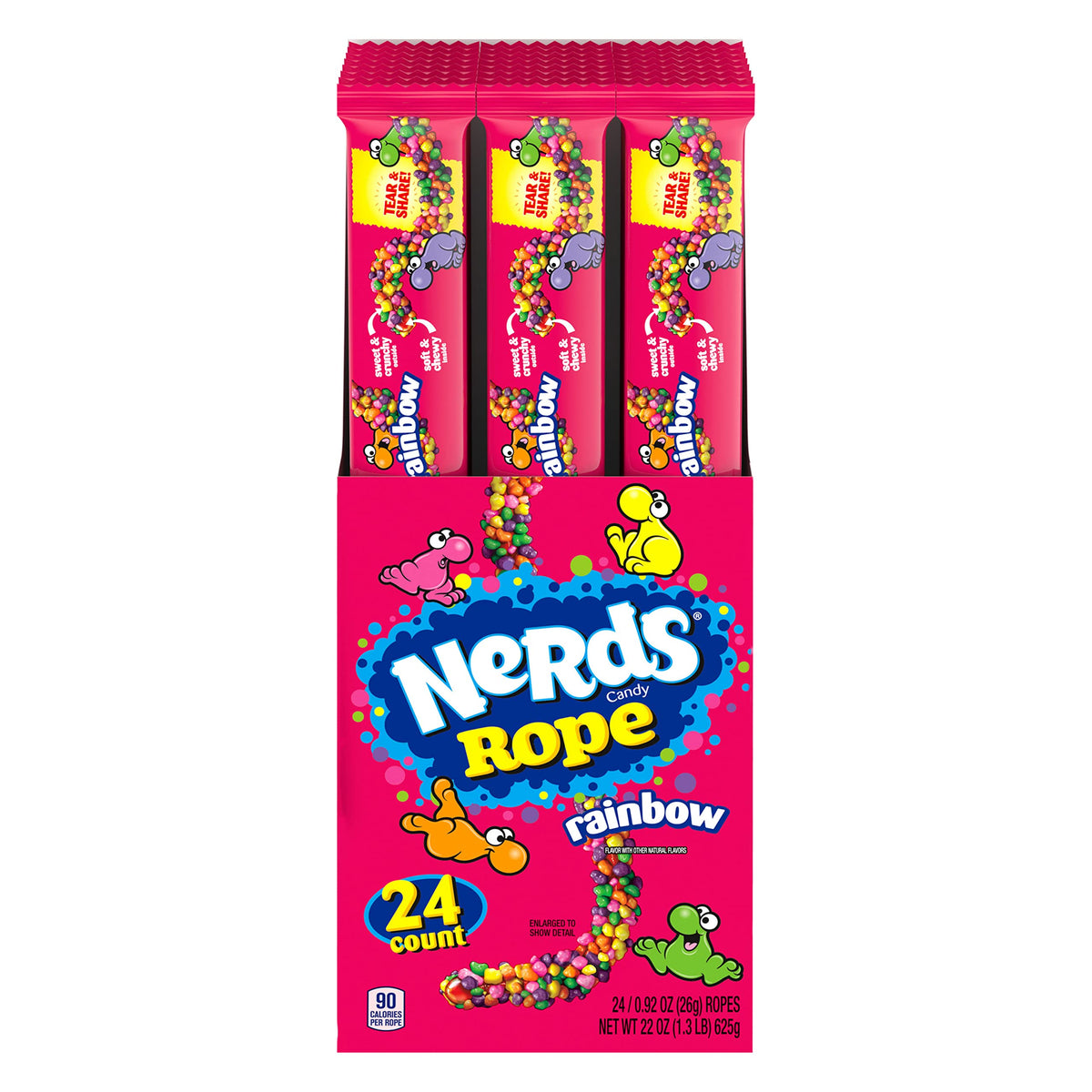 Nerds Rope Rainbow 24 Count