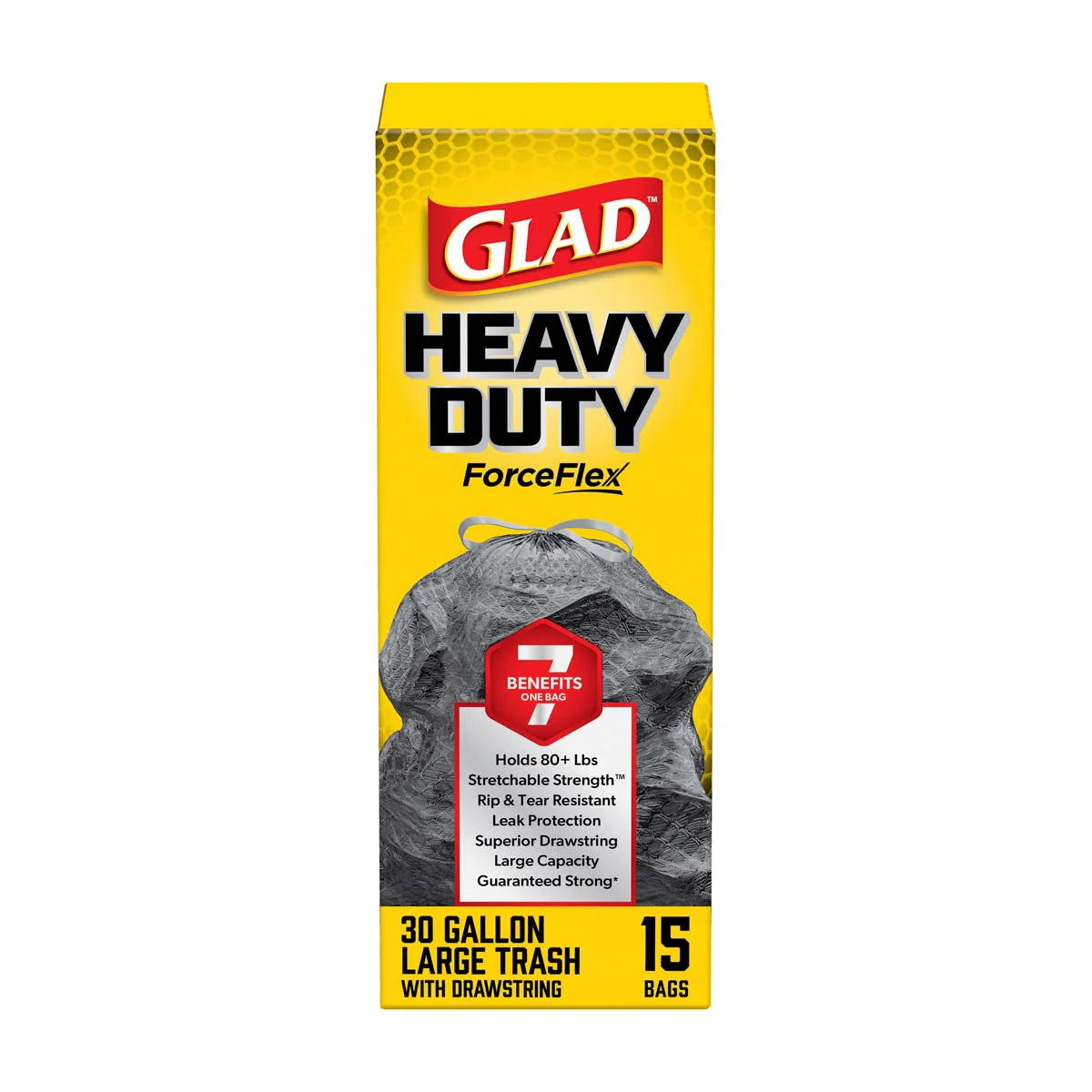 Glad - Black Bags - Large 30 GL - 15 Ct