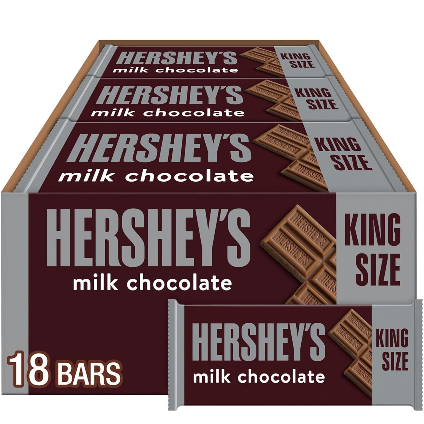 Hershey Milk chocolate (King Size) 18 Count
