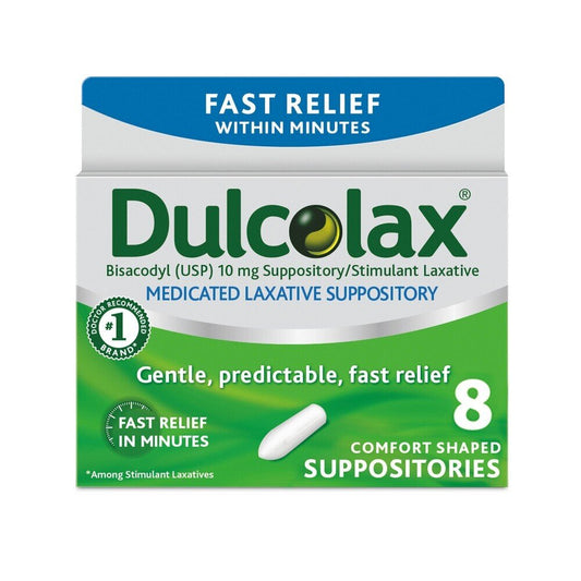 Dulcolax - Laxative Suppository - 8 Suppositories