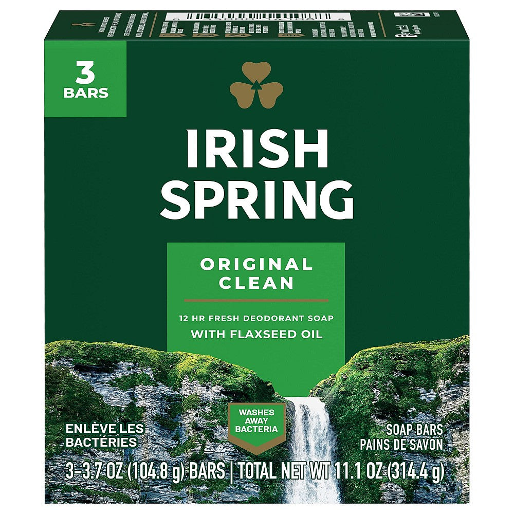 Irish Spring Bar Soap - Original - 3 Pack