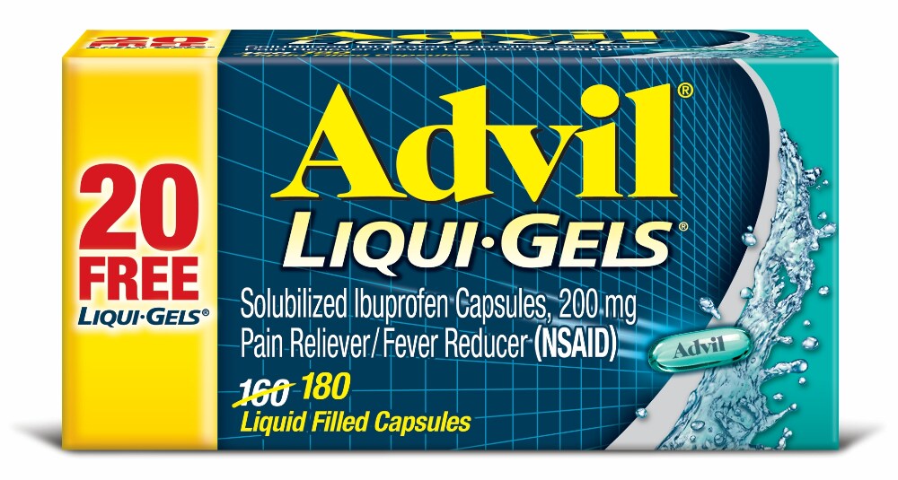 Advil - Liqui-Gels - Bonus - 180 Ct