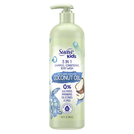 Suave Shampoo - 3In1 Coconut Oil - 16.5 Oz