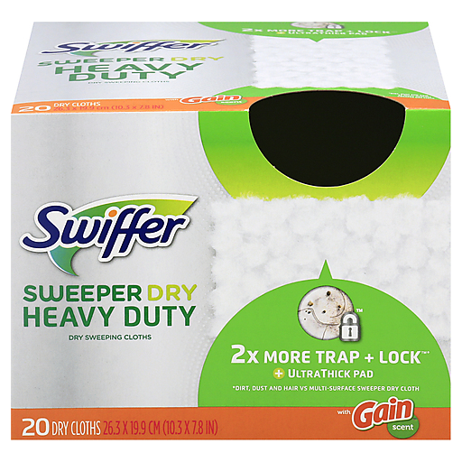 Swiffer - Heavy Duty Dry Cloths Gain 20Ct/4Pk