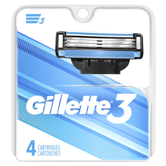Gillette Blade Refill - Gillette3 - 4 Cartridges