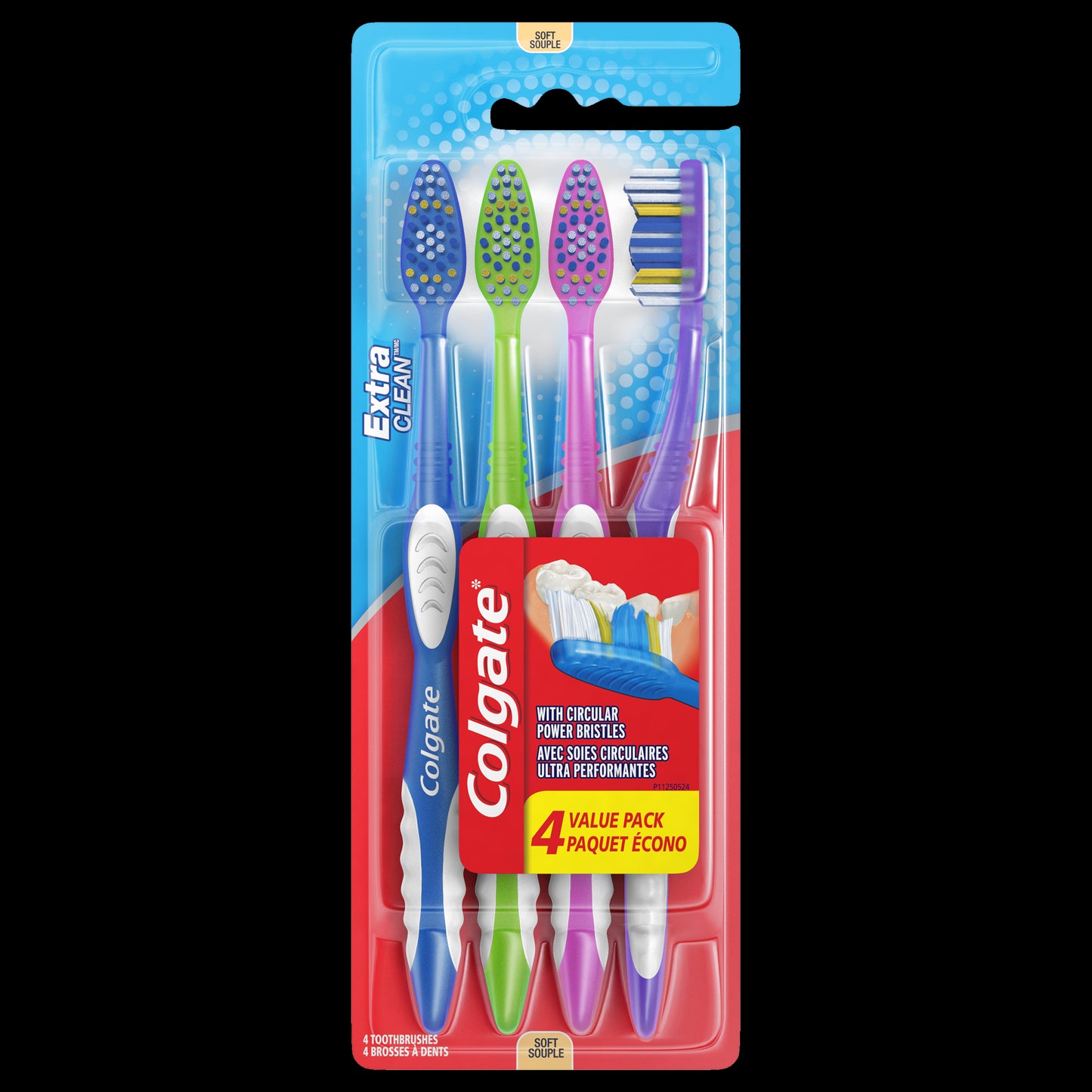 Colgate Toothbrush - Extra Clean - Soft Brush - 4 Pack