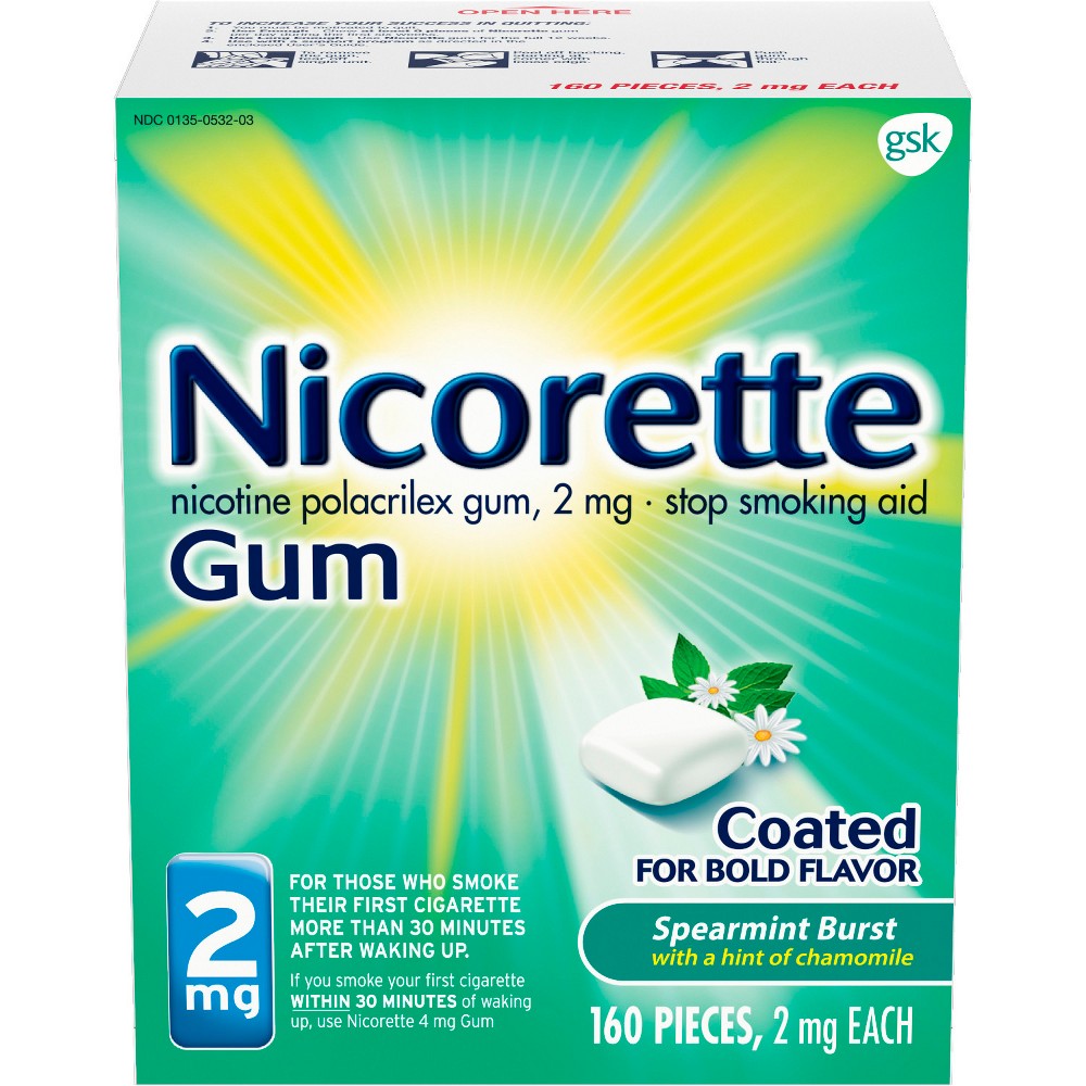 Nicorette - Gum Spearmint Burst 2 Mg 160 Ct