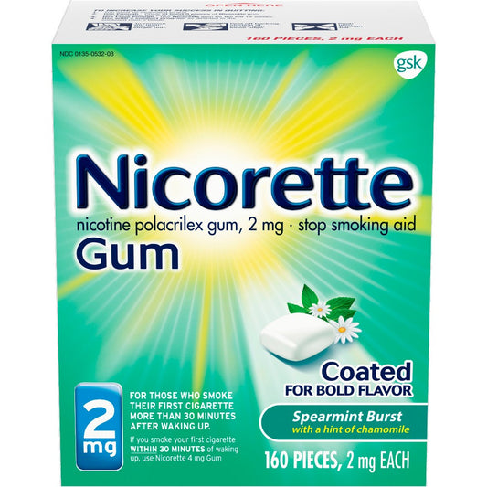 Nicorette - Gum Spearmint Burst 2 Mg 160 Ct