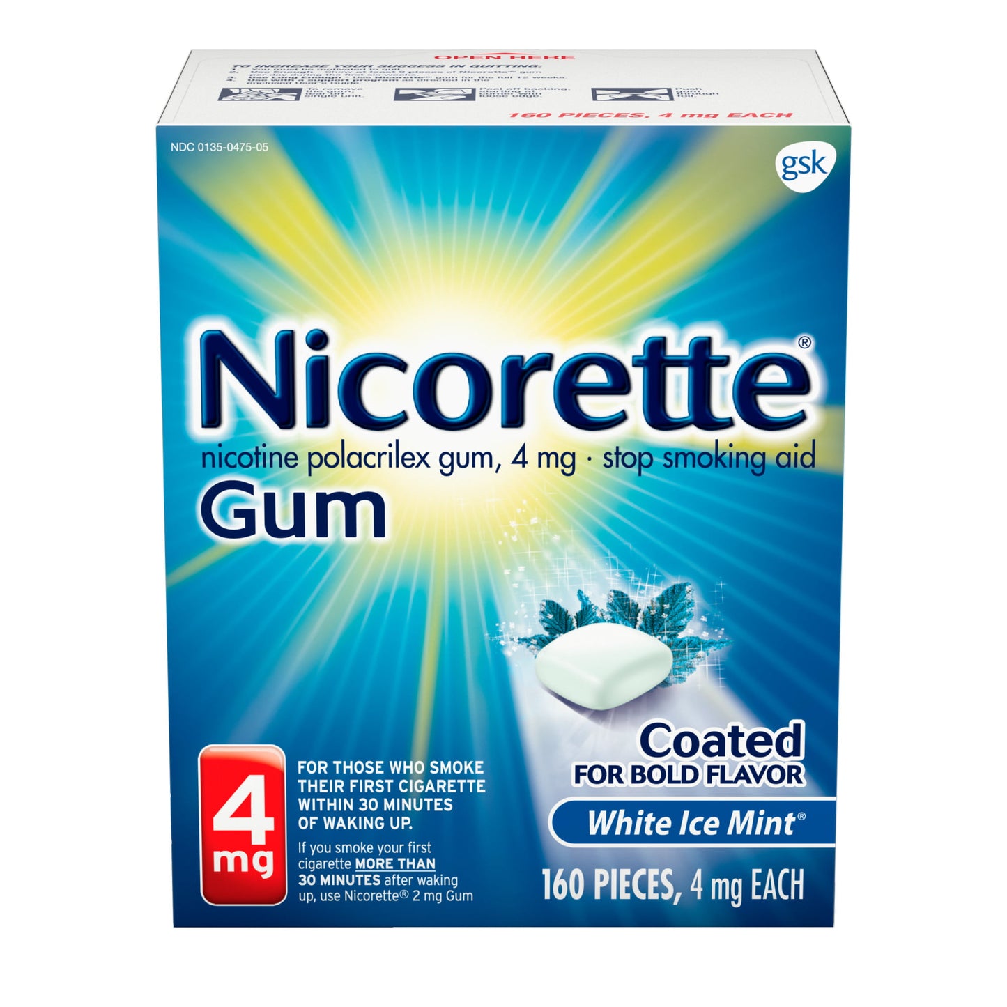 Nicorette - White Ice Mint 4Mg/160Ct