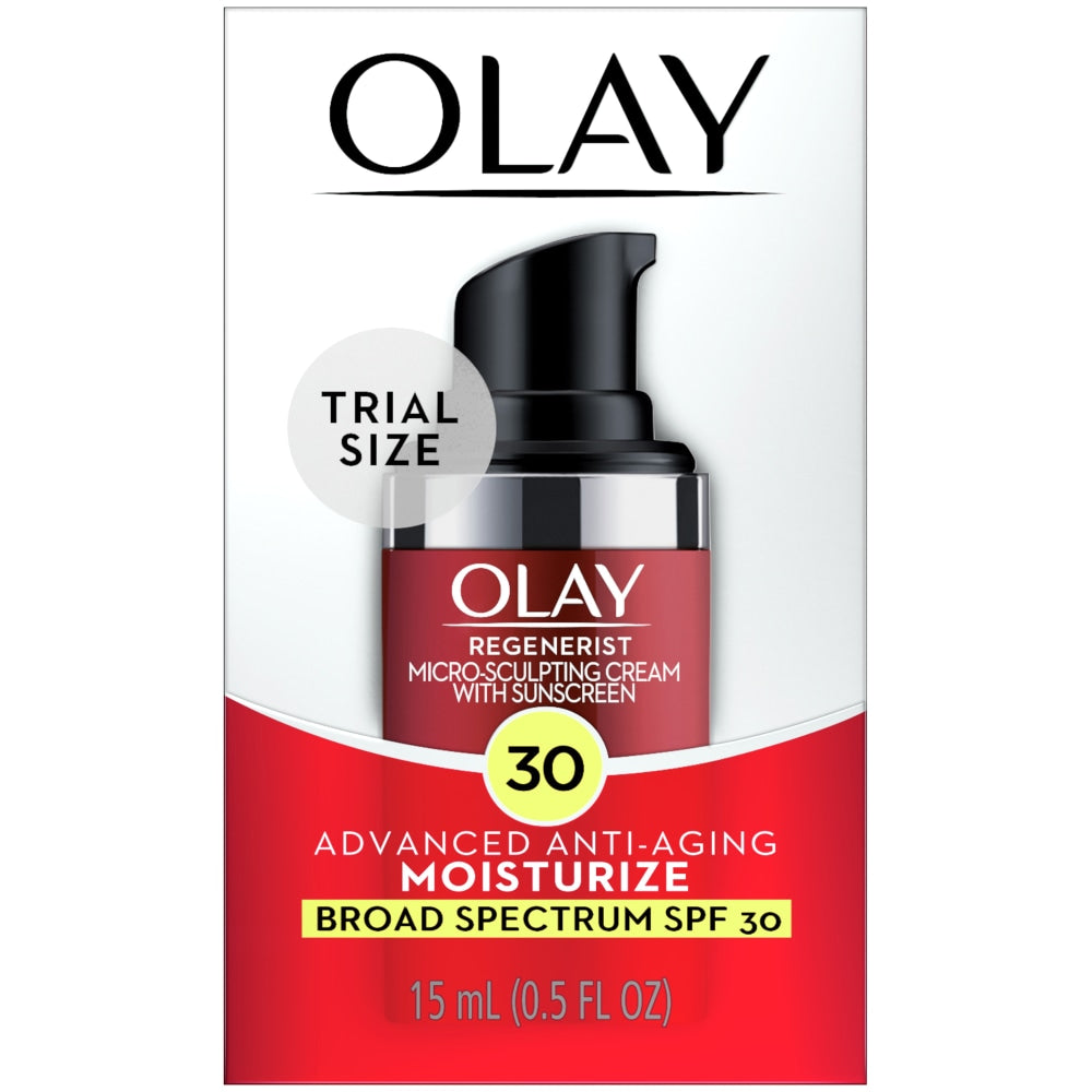 Olay - Micro Sculpting Cream Face Moisturizer Spf 30 - 0.5 Oz Trial Size