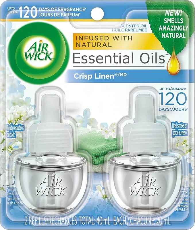 Airwick - Scented Oil Refill Crisp Linen - 2 Pack