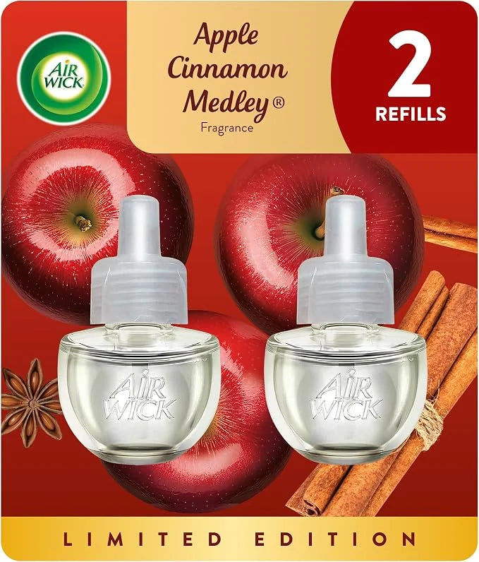 Airwick - Scented Oil Refill Apple Cinnamon - 2 Pack