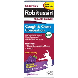 Robitussin - Cough & Chest Congestion Dm Grape 4 Years & Over 4 Oz