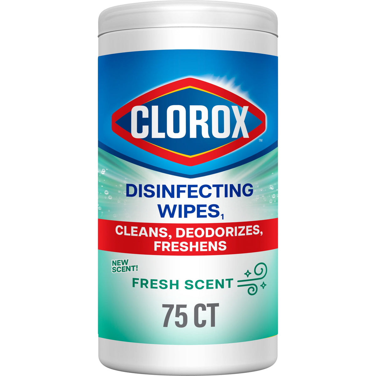 Clorox Disinfectant Wipes - Fresh Scent Bleach Free - 75 Ct