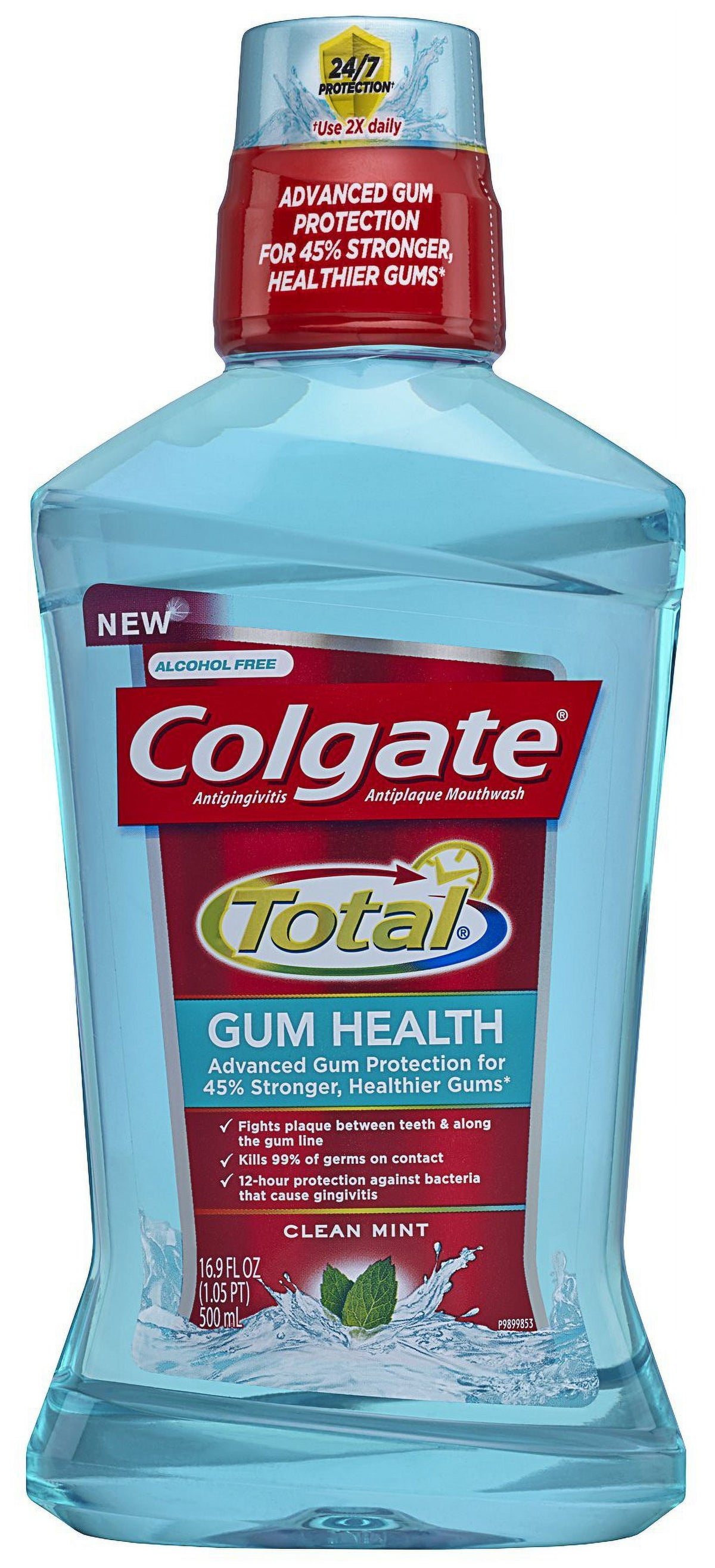 Colgate Mouth Wash - Total Gum Health Clean Mint - 16.9 Floz