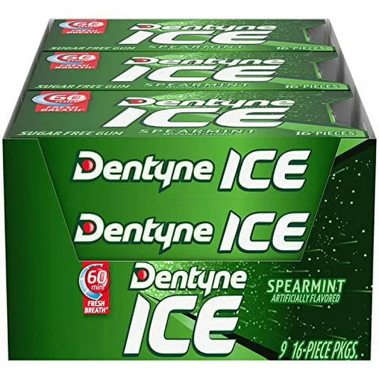Dentyne Ice Spearmint - 16 pieces 9 Count