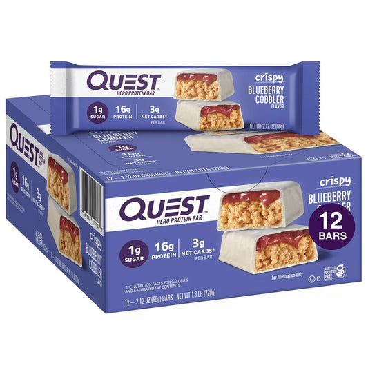 Quest - Hero Bars - Blueberry Cobbler  - 12/12ct