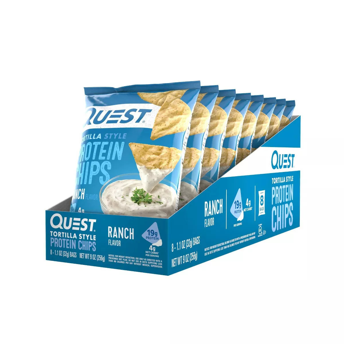 Quest - Protein Chips - Tortilla - Ranch - 1/8ct