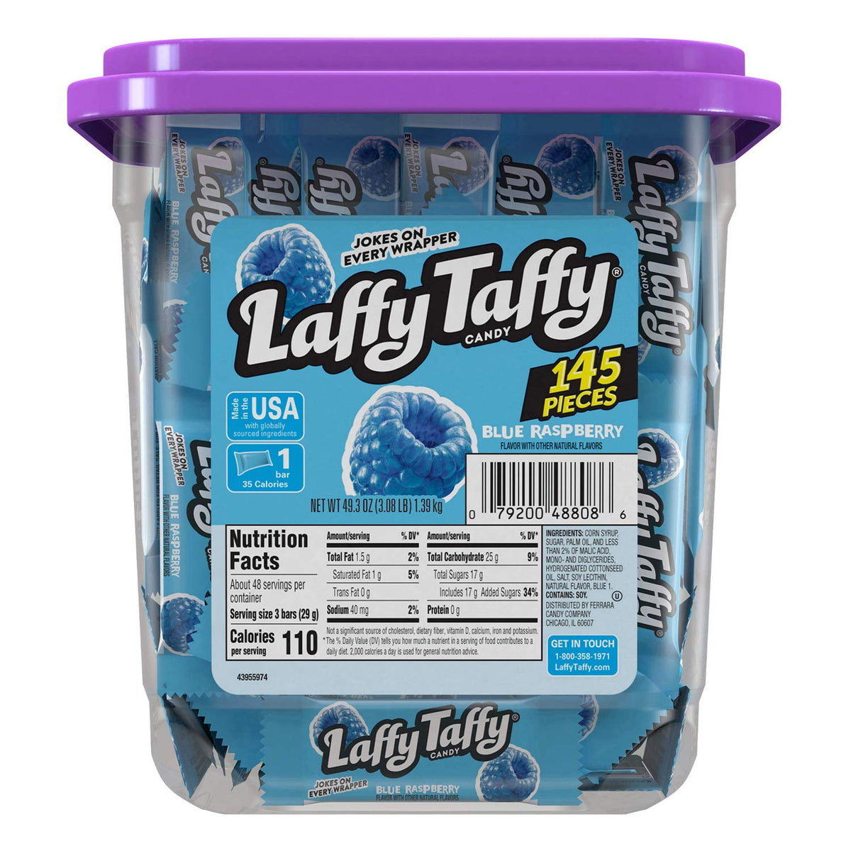 Laffy Taffy Blue Raspberry Club Pack 145 Count