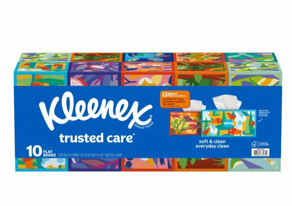 Kleenex Facial Tissue 230 Sheets - 10 Count