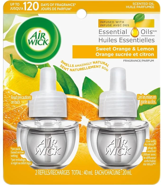 Airwick - Scented Oil Refill - Sweet Orange \u0026 Lemon - 2 Pack