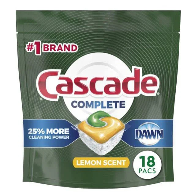 Cascade Pods - Complete Lemon Scent - 18 Ct