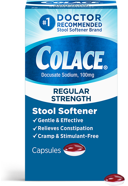 Colace - Softener - Regular Strength - 100 Capsules